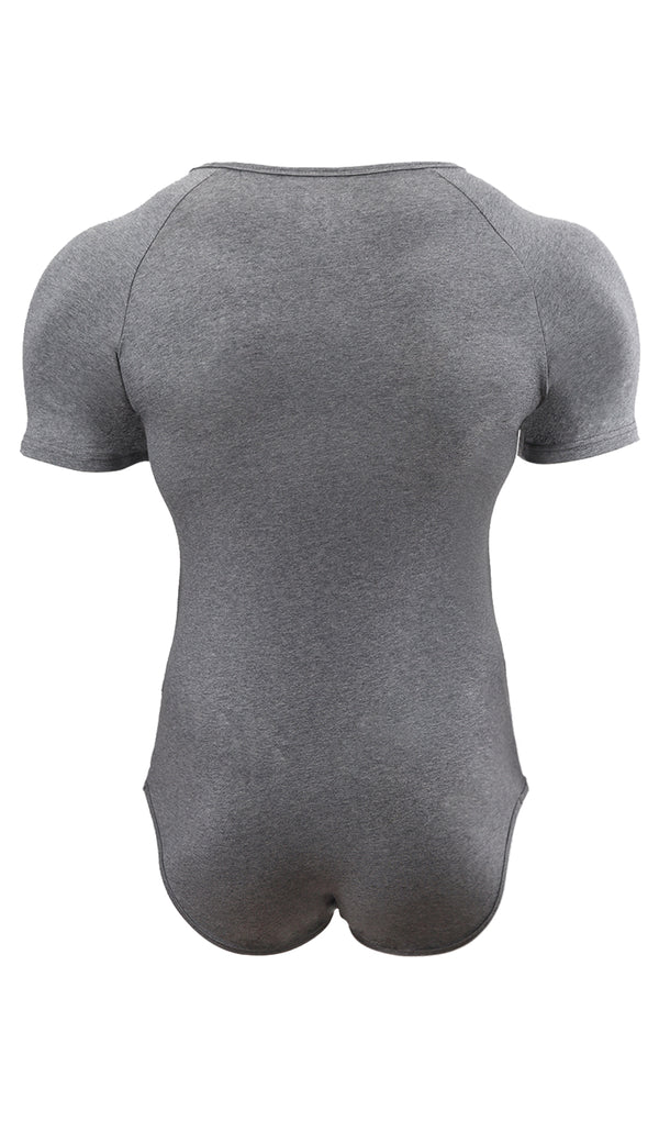Basic slimming onesie for men-gray