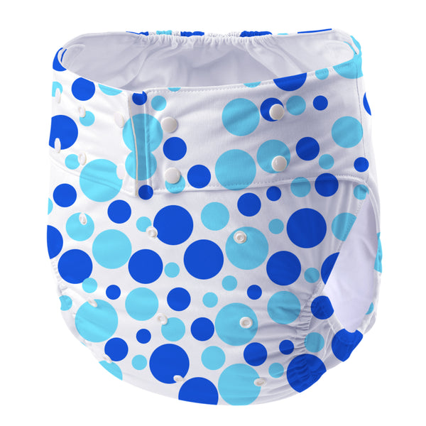 CutiePlusU Adult Cloth Diaper- Blue Dot