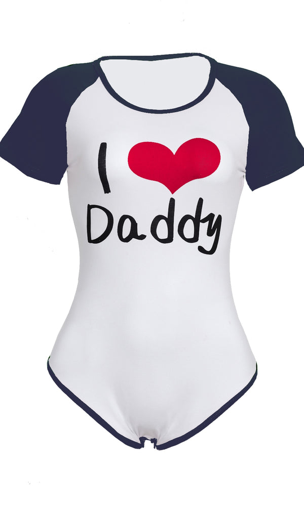 "I LOVE DADDY" Onesie - NAVY BLUE