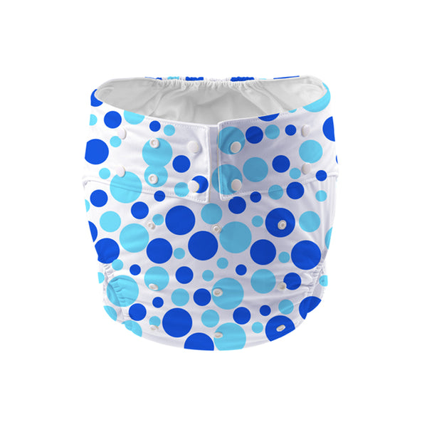 CutiePlusU Adult Cloth Diaper- Blue Dot