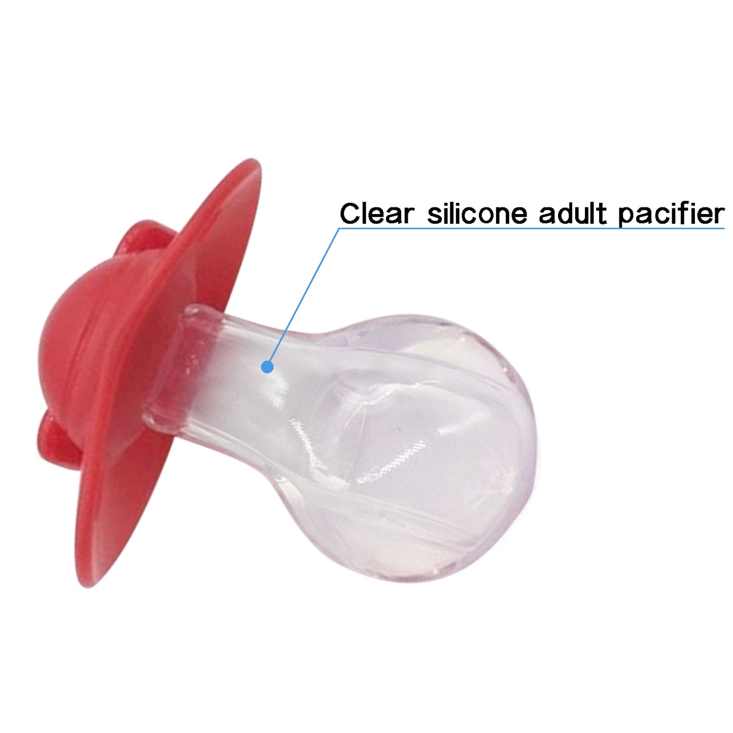 Adult Mini Pacifier 3 pack-Red,White,Beige