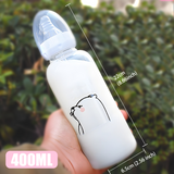 Adult Baby Bottle - White Bear