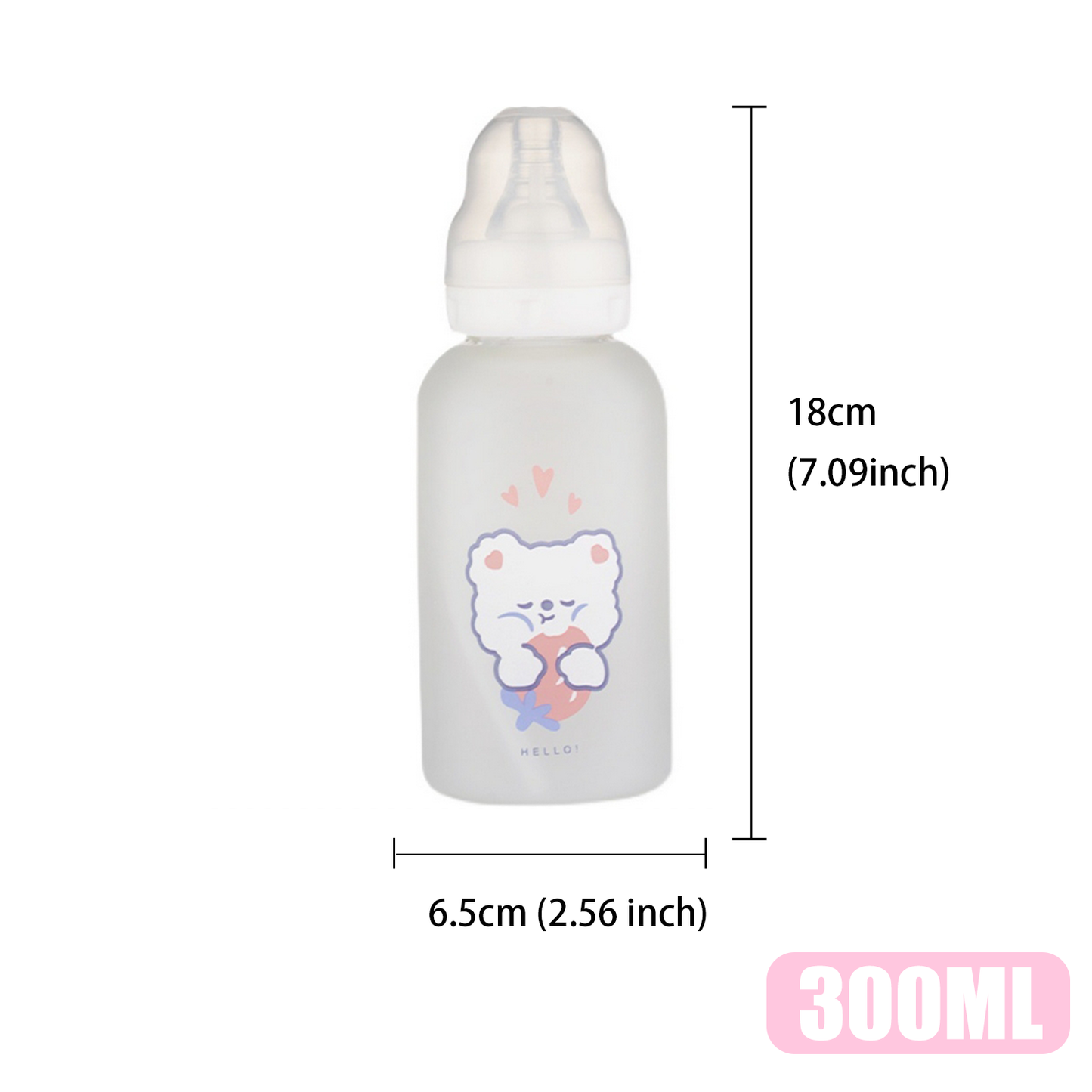 Adult Baby Bottle - Strawberry Bear