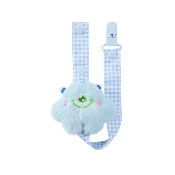 Baby Monster Pacifier Clip - Blue