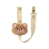 Animal Paradise Pacifier Clip - Coffee