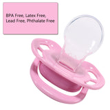 Pacifier with Stickers-Pink