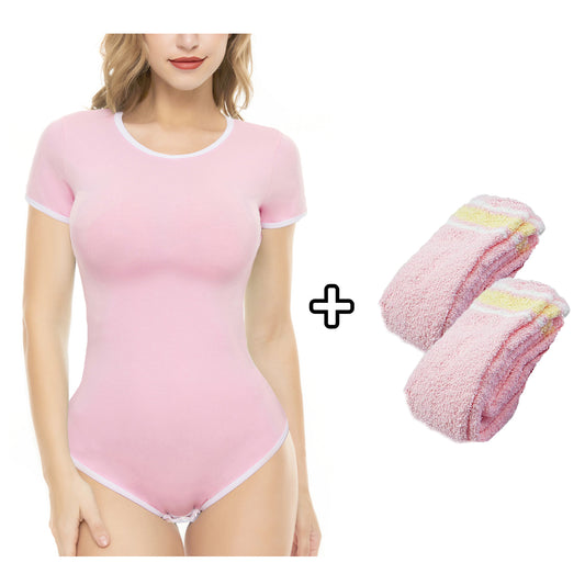 Classical Pink Onesie Set-2pcs