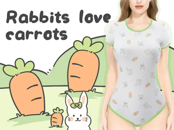 RABBITS LOVE CARROTS ONESIE