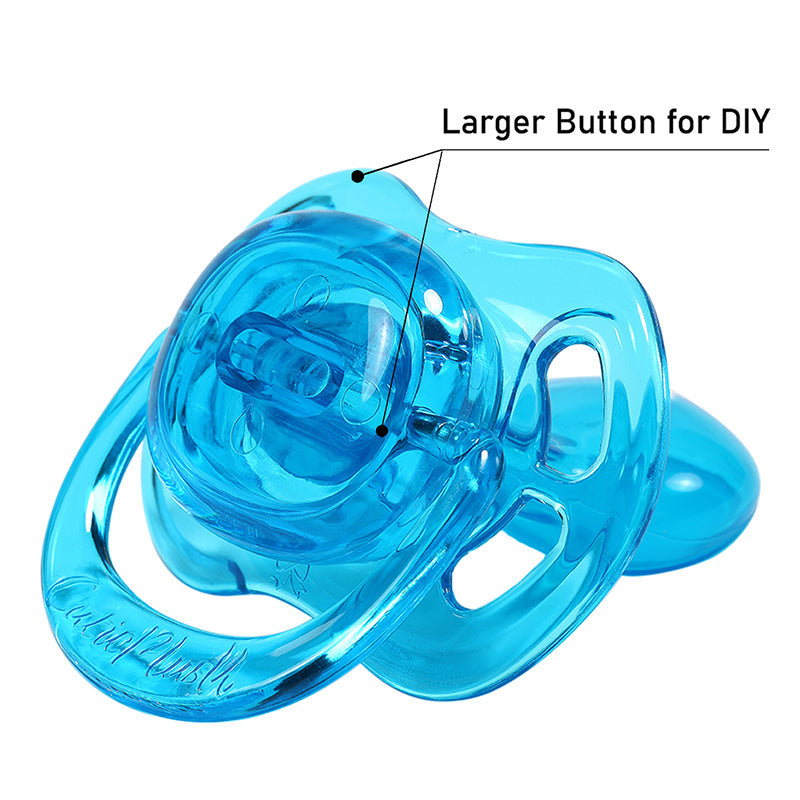 Pacifier with Monster Pacifier Clip - Blue