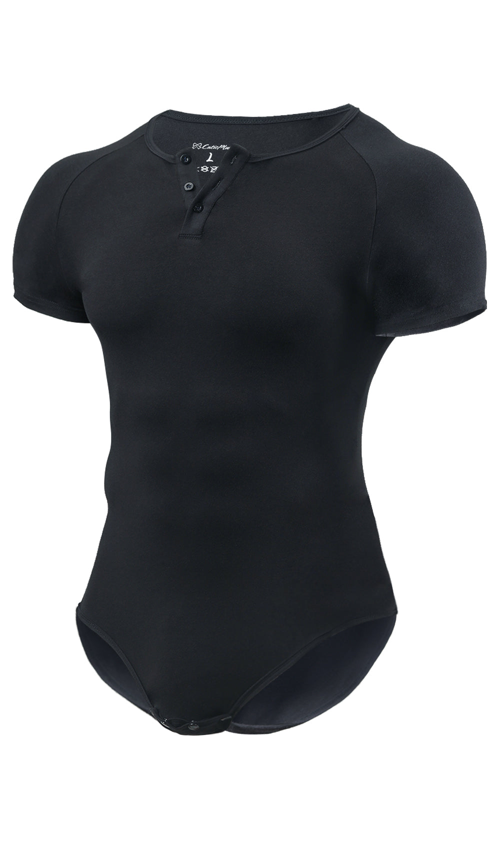 Basic slimming onesie for men-black