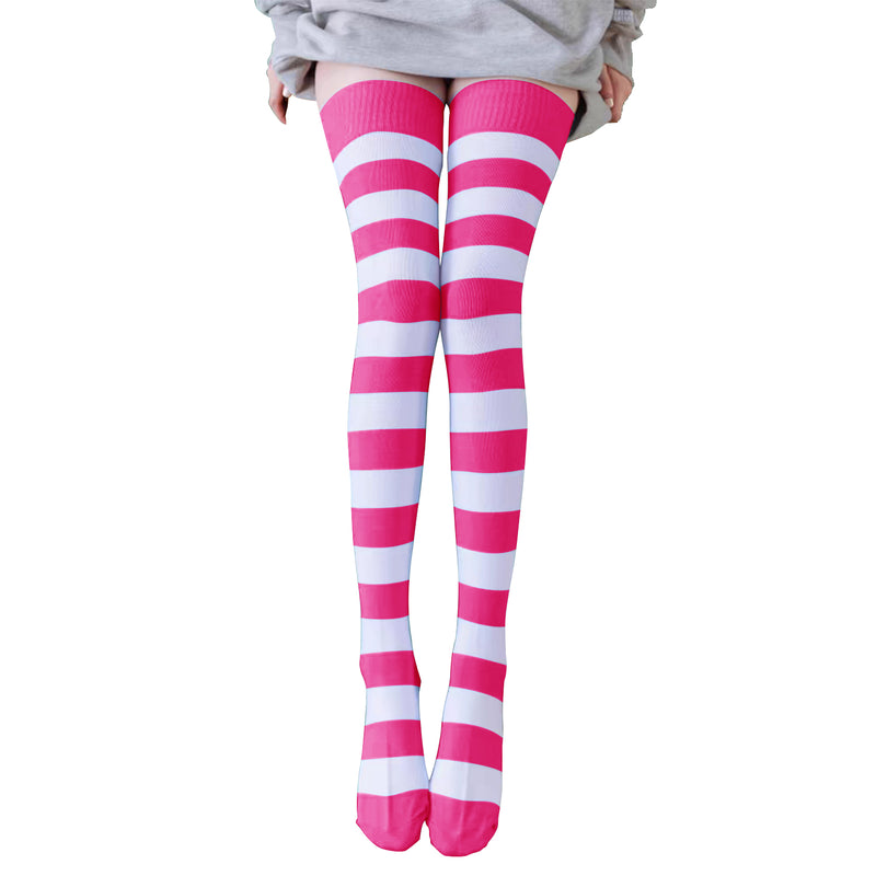 Cotton Striped Knee High Socks -Classical Style