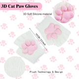 Cat Paw Gloves-White