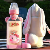 Adult Baby Bottle - Lovely Pig with a Bag