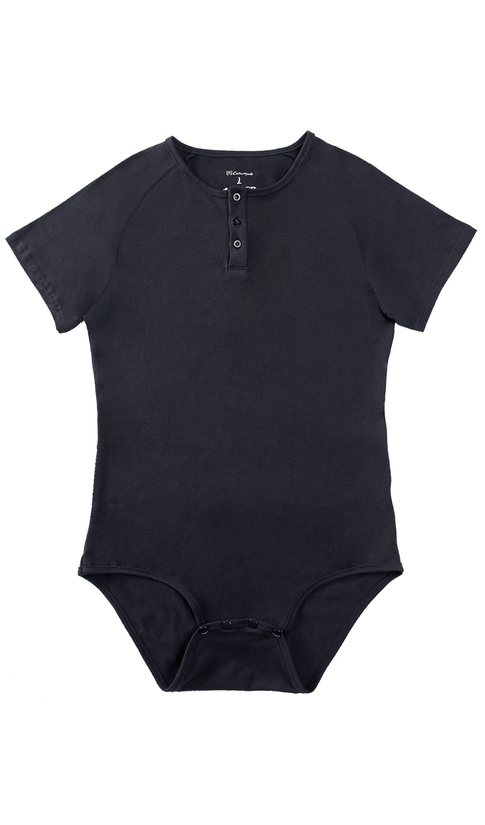 Basic slimming onesie for men-black