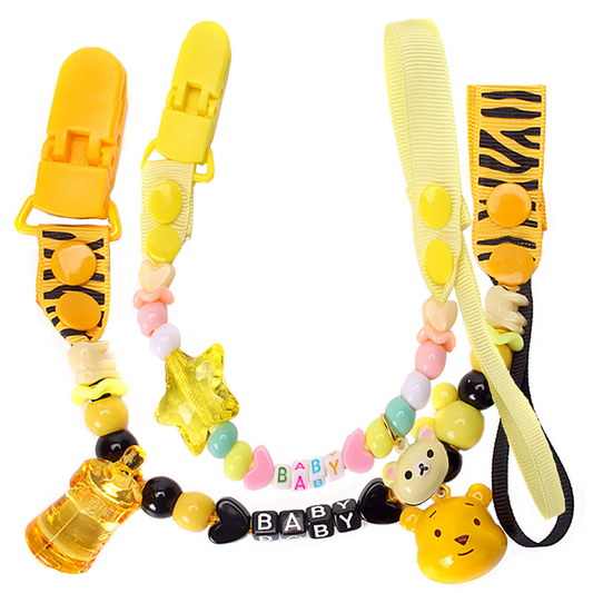 Adult Pacifier Clip - YELLOW