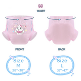 Kitty Dinner Time-Pink Diaper-3 Pcs