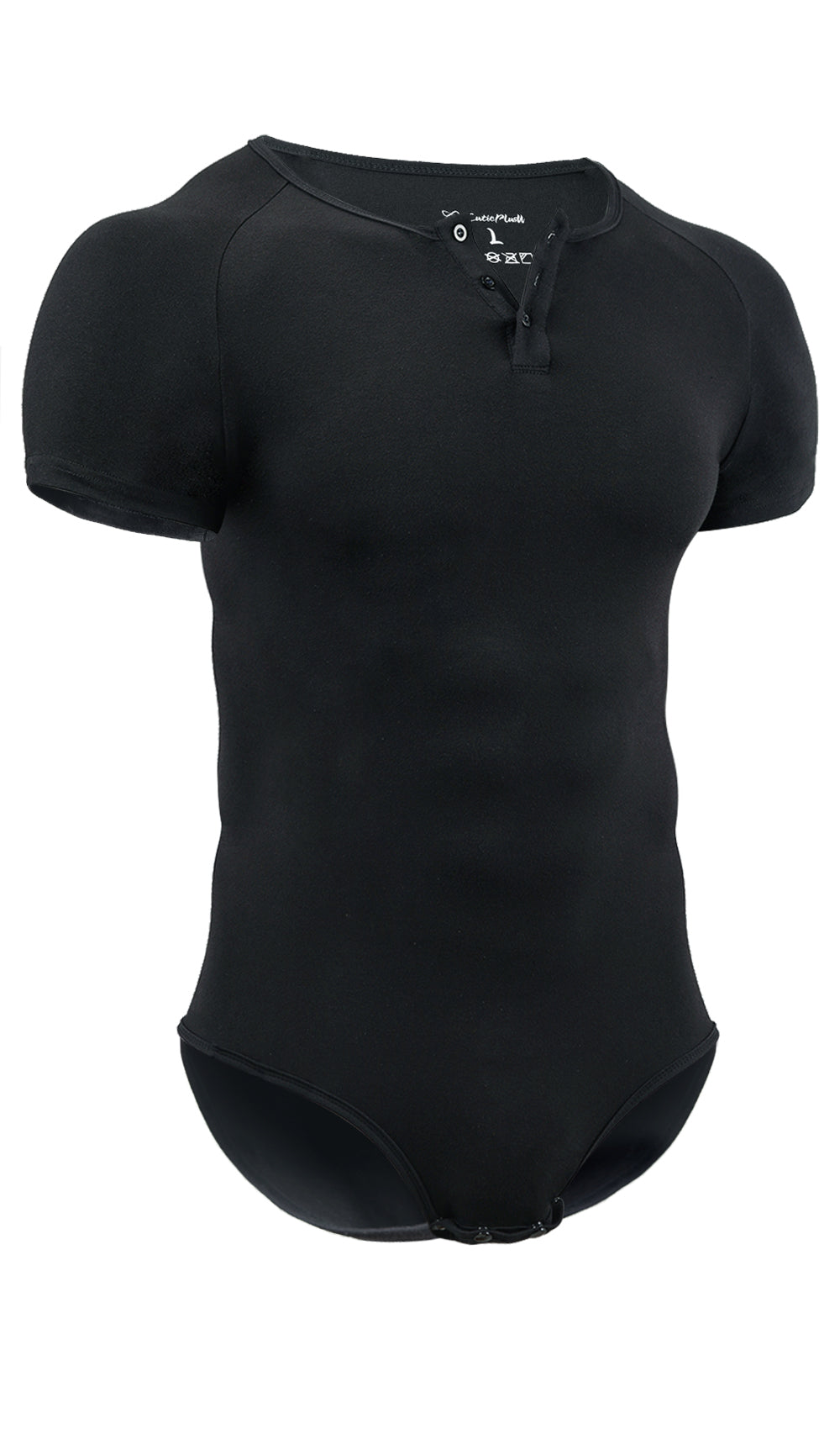 Basic slimming onesie for men-black