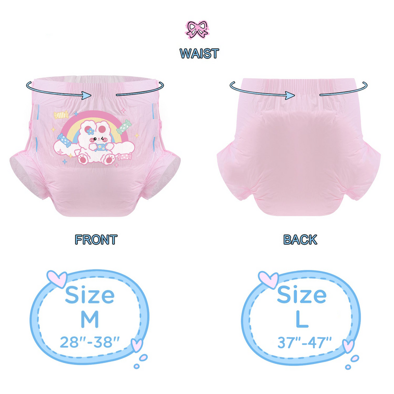 Cute Bunny-Pink Diaper-3 Pcs