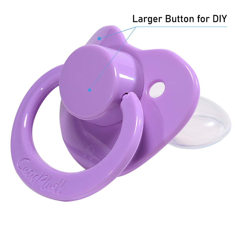 Adult Cutie Pacifier 3 pack-Purple,Green,White