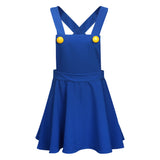 Cute Mandarin Blue Overall