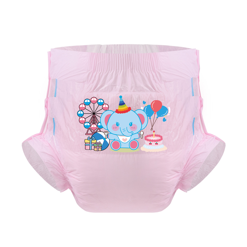 Birthday Elephant -Adult Diaper-3pcs