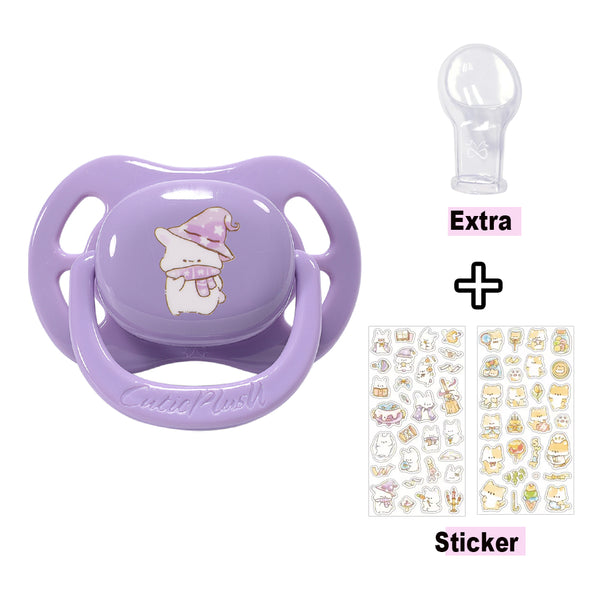 Pacifier with Stickers-Purple