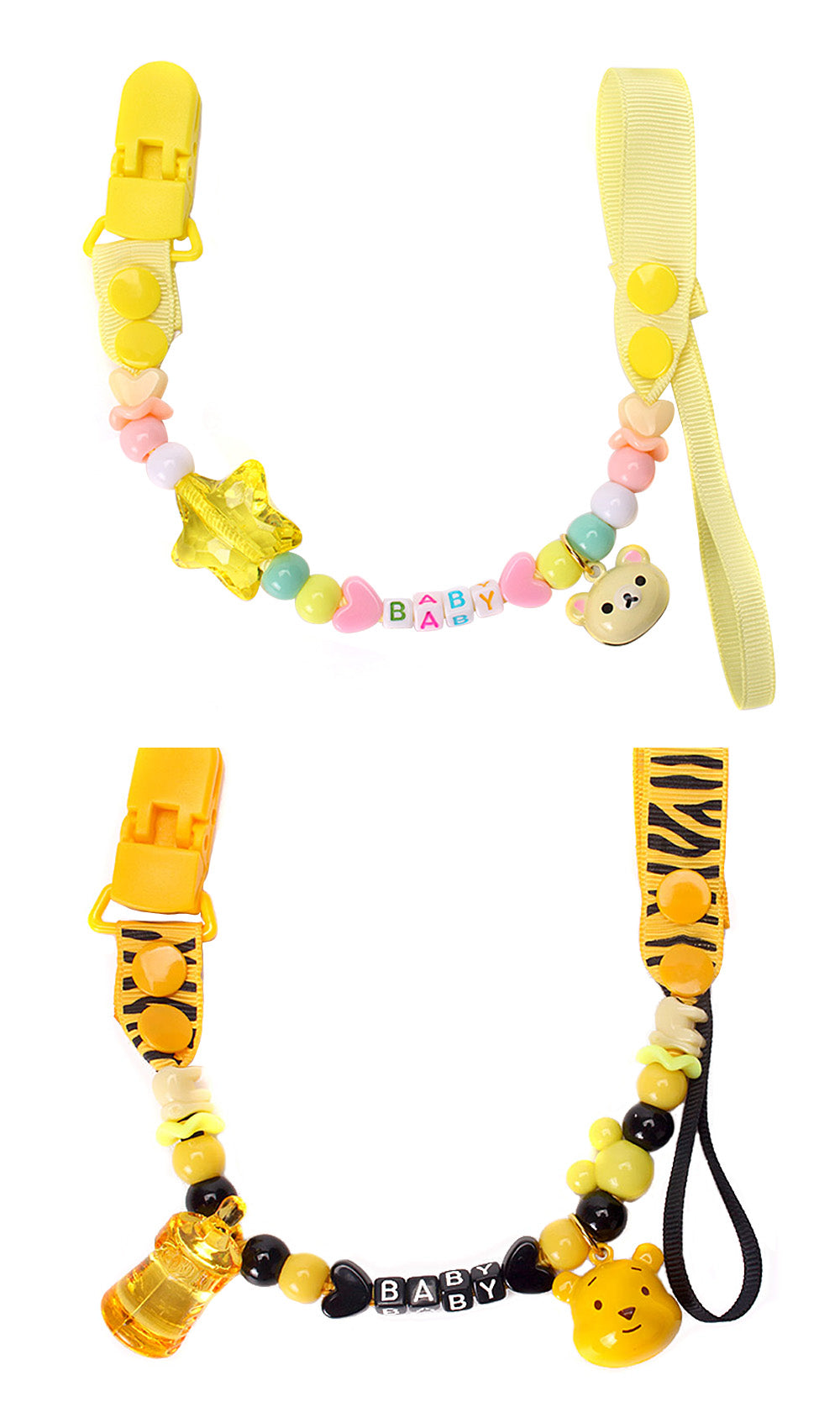 Adult Pacifier Clip - YELLOW