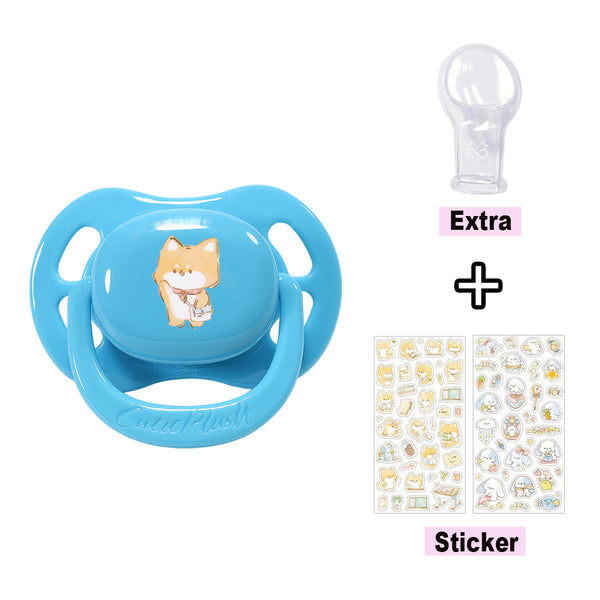Pacifier with Stickers-Blue