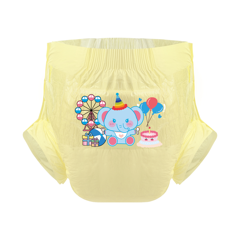 Birthday Elephant -Adult Diaper-3pcs