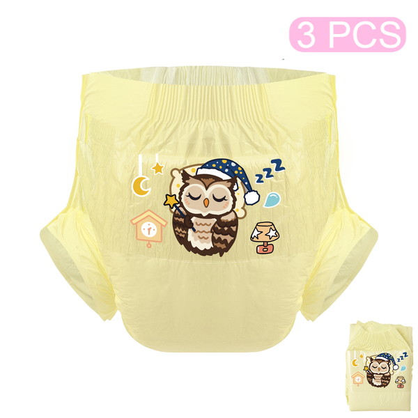 Sleeping Owl-Adult Diaper-3pcs