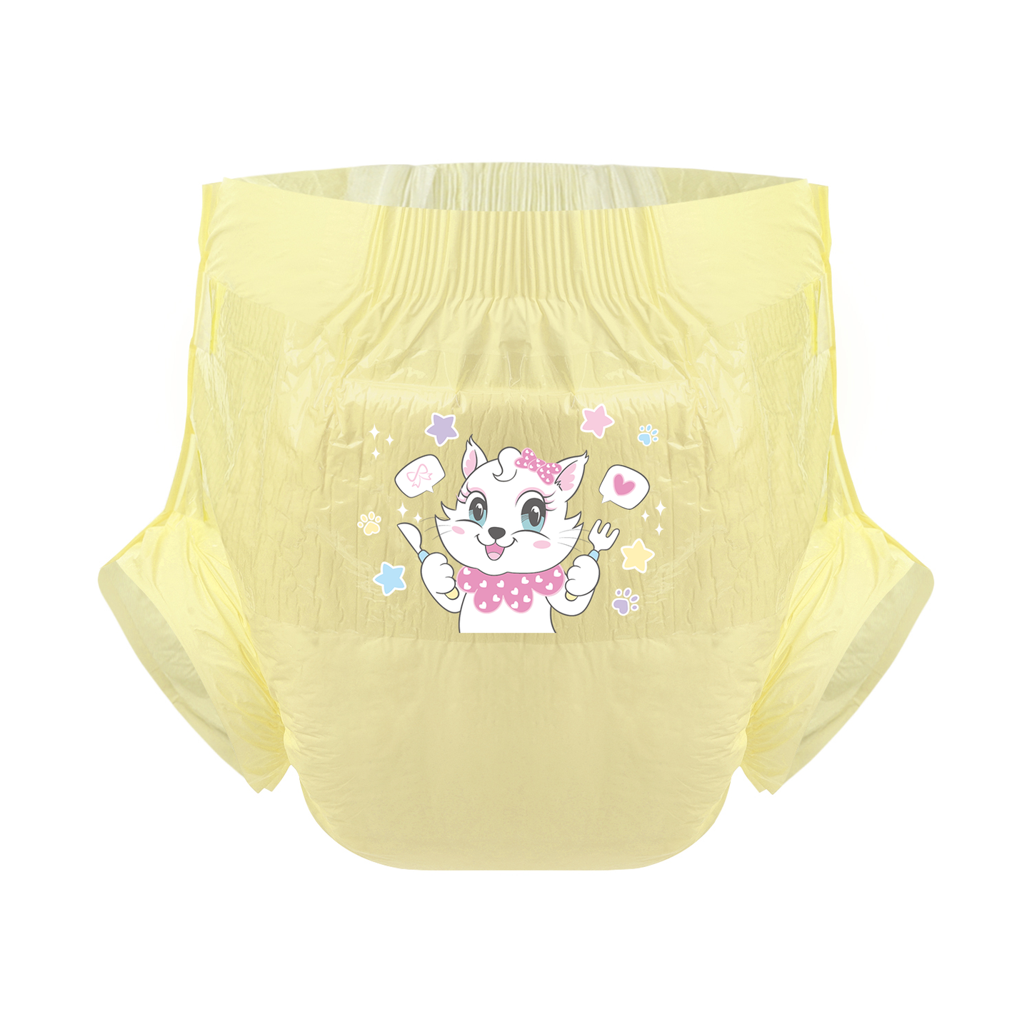 Kitty Dinner Time-Adult Diaper-3 Pcs