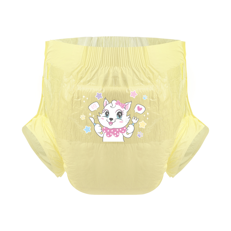 Kitty Dinner Time-Adult Diaper-3 Pcs