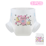 Cute Kitty-White Diaper-3 Pcs