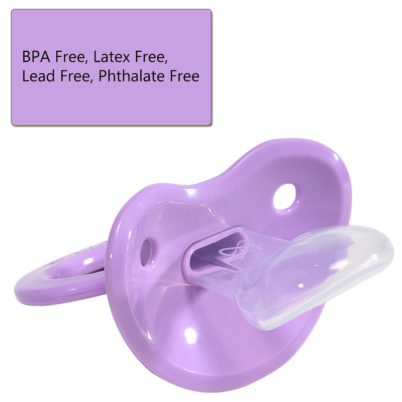 Adult Cutie Heart Pacifier-Purple