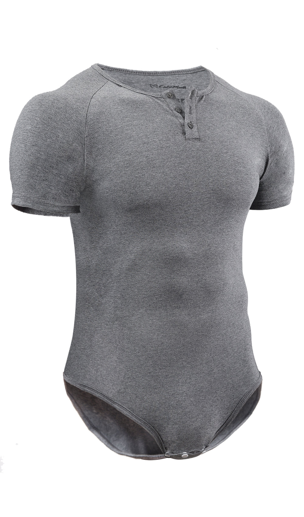 Basic slimming onesie for men-gray