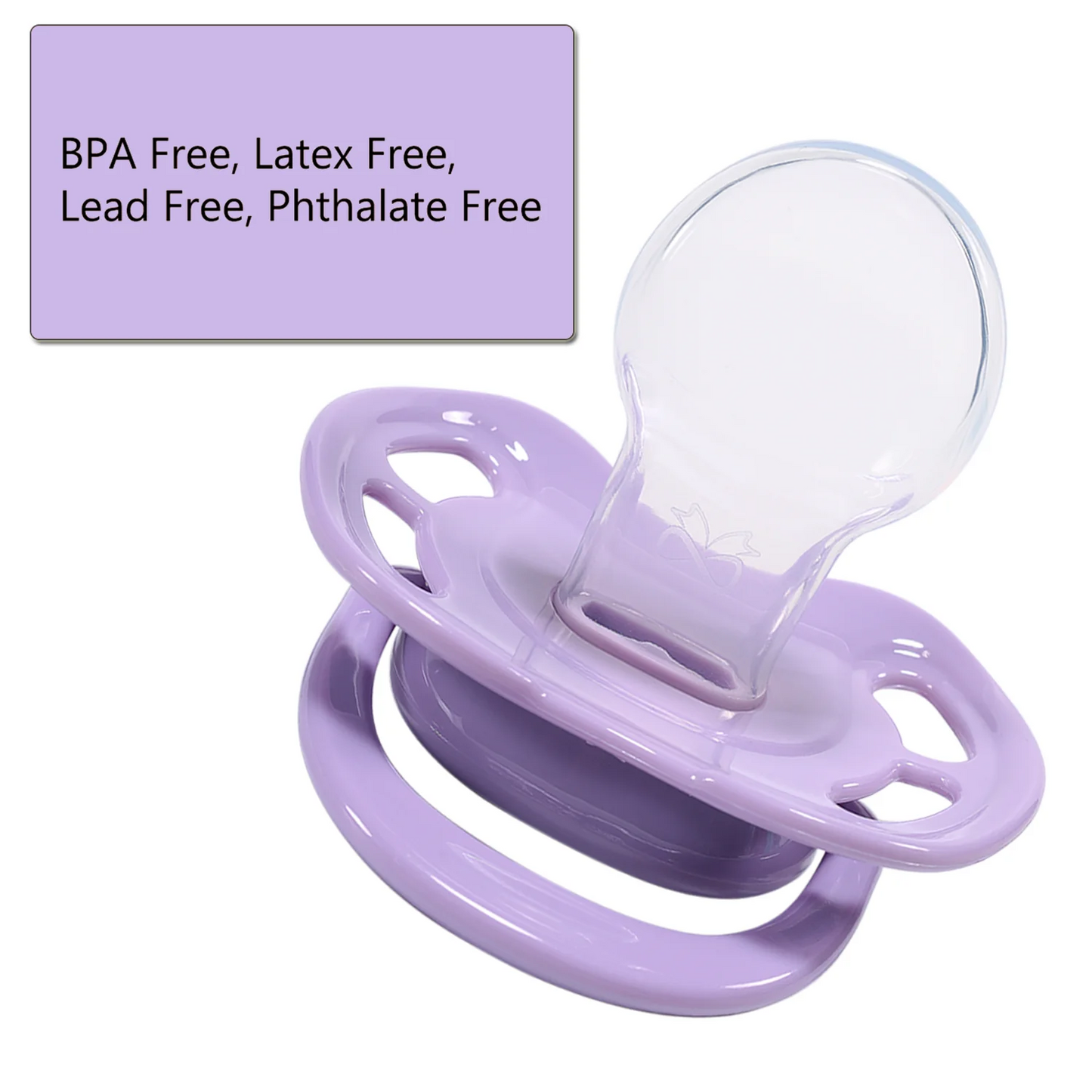 Pacifier with Stickers-Purple