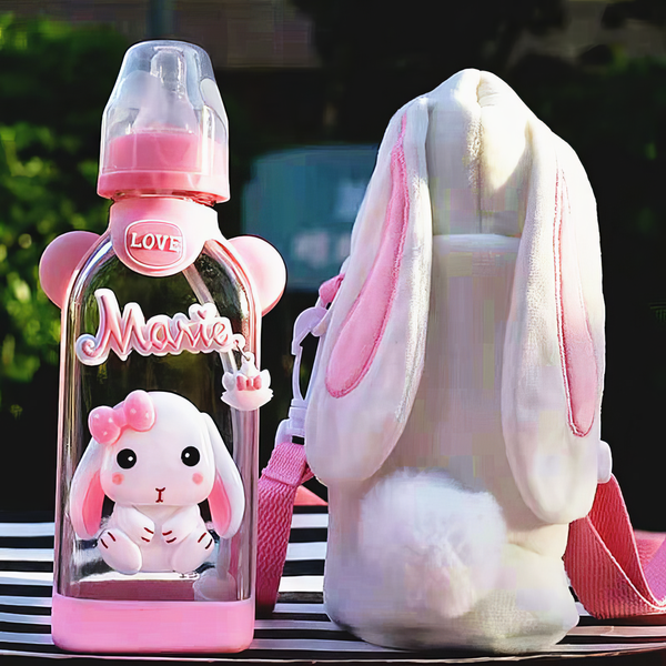 Adult Baby Bottle - Lovely Rabbit with a Bag