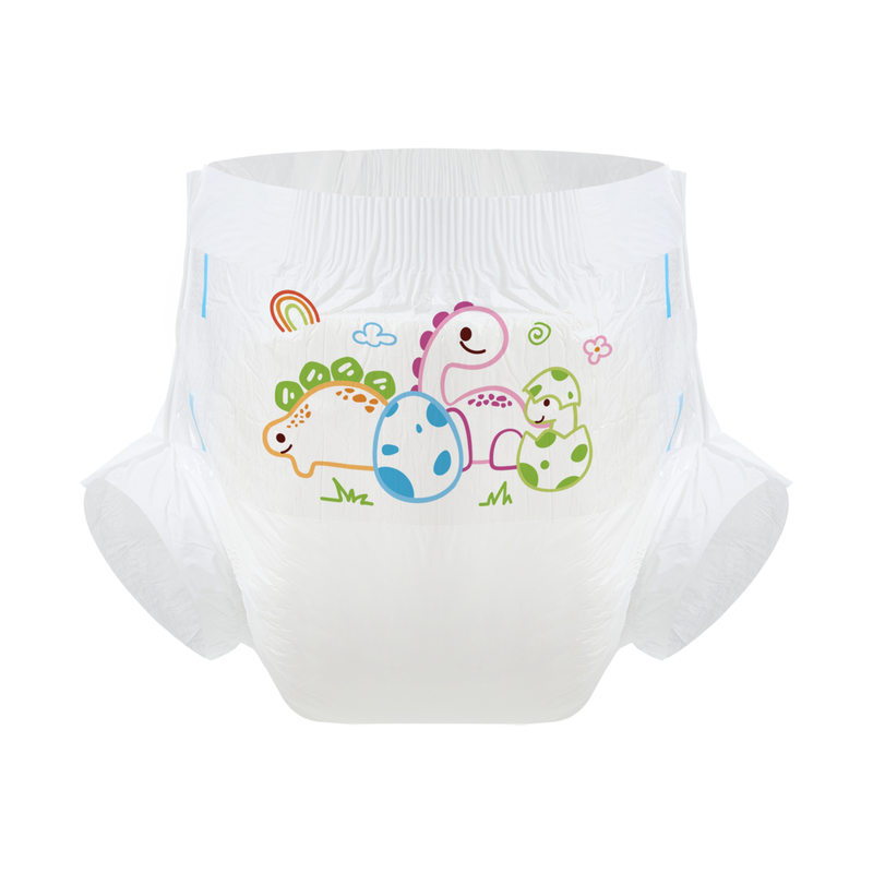 Baby Dinosaur-White Diaper-3 Pcs