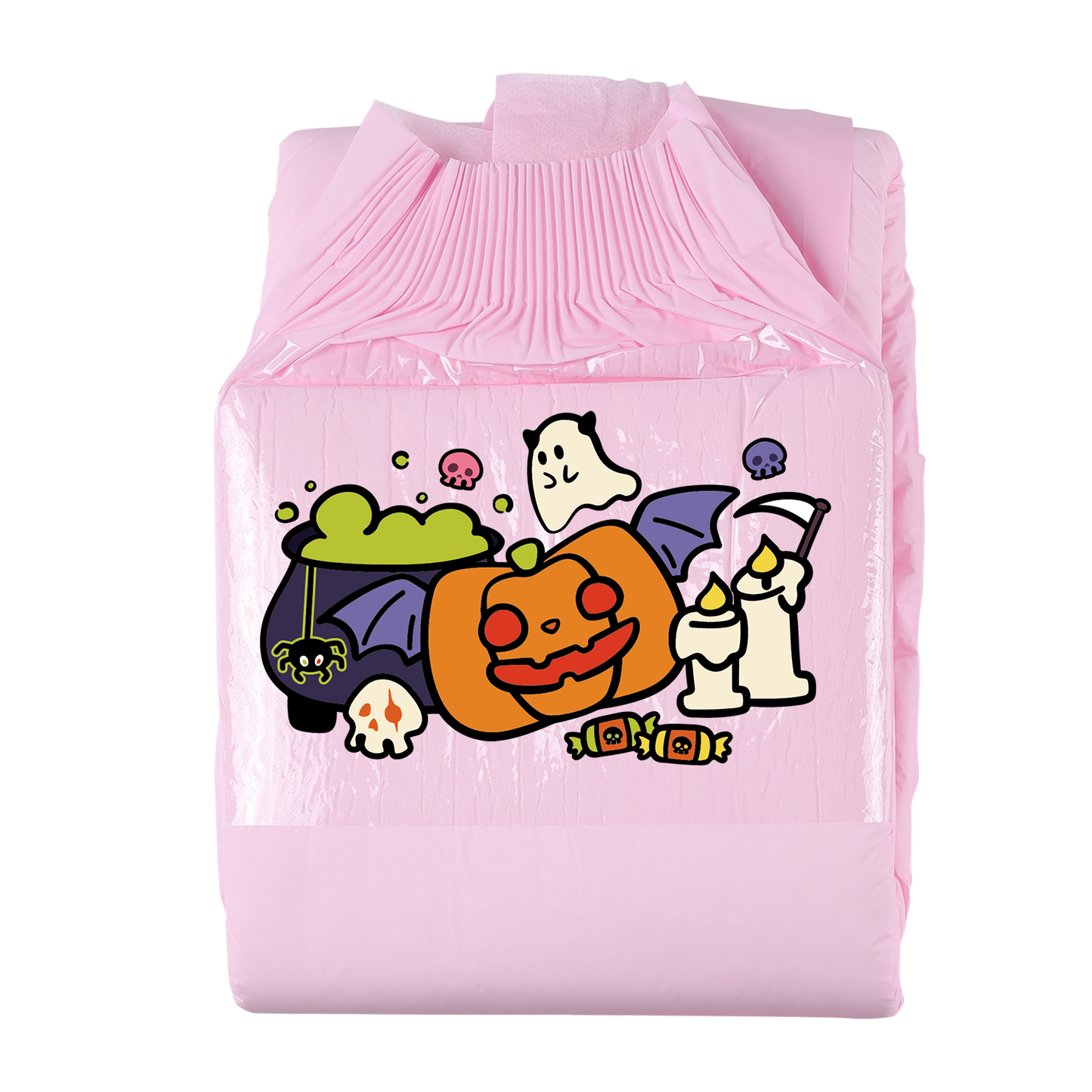 Halloween Pumpkin-Adult Diaper-3pcs