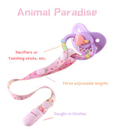 Animal Paradise Adult Pacifier Clip