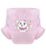 Kitty Dinner Time-Pink Diaper-3 Pcs