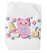 Cute Kitty-White Diaper-3 Pcs