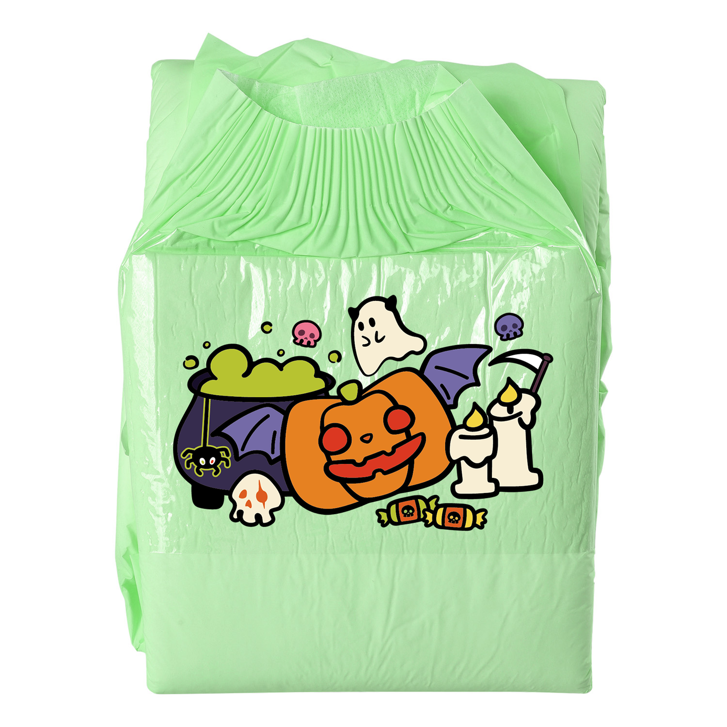 Halloween Pumpkin-Adult Diaper-3pcs