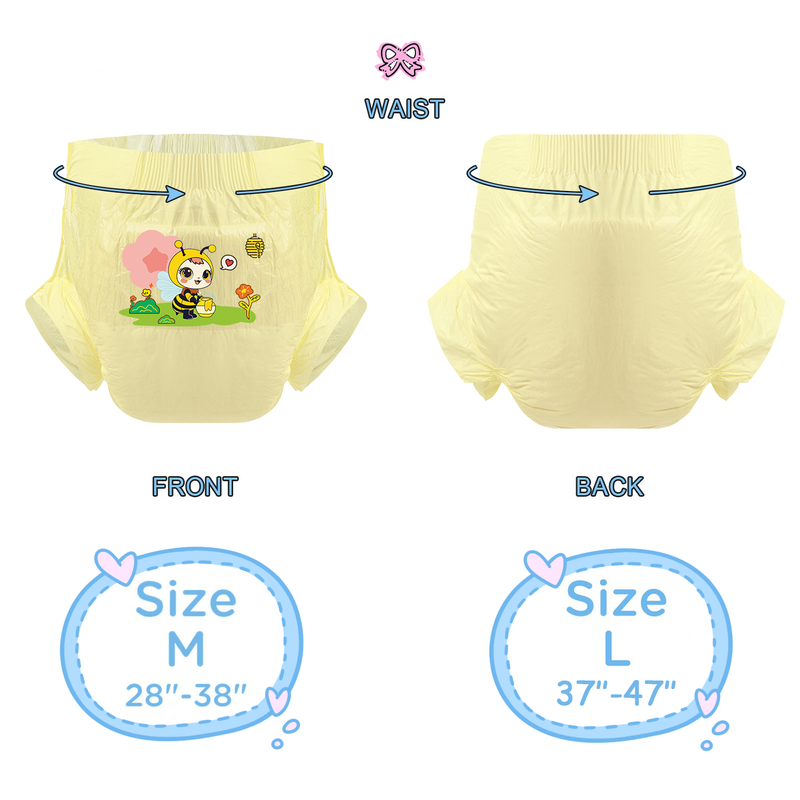 Honey Bee-Adult Diaper - 3pcs