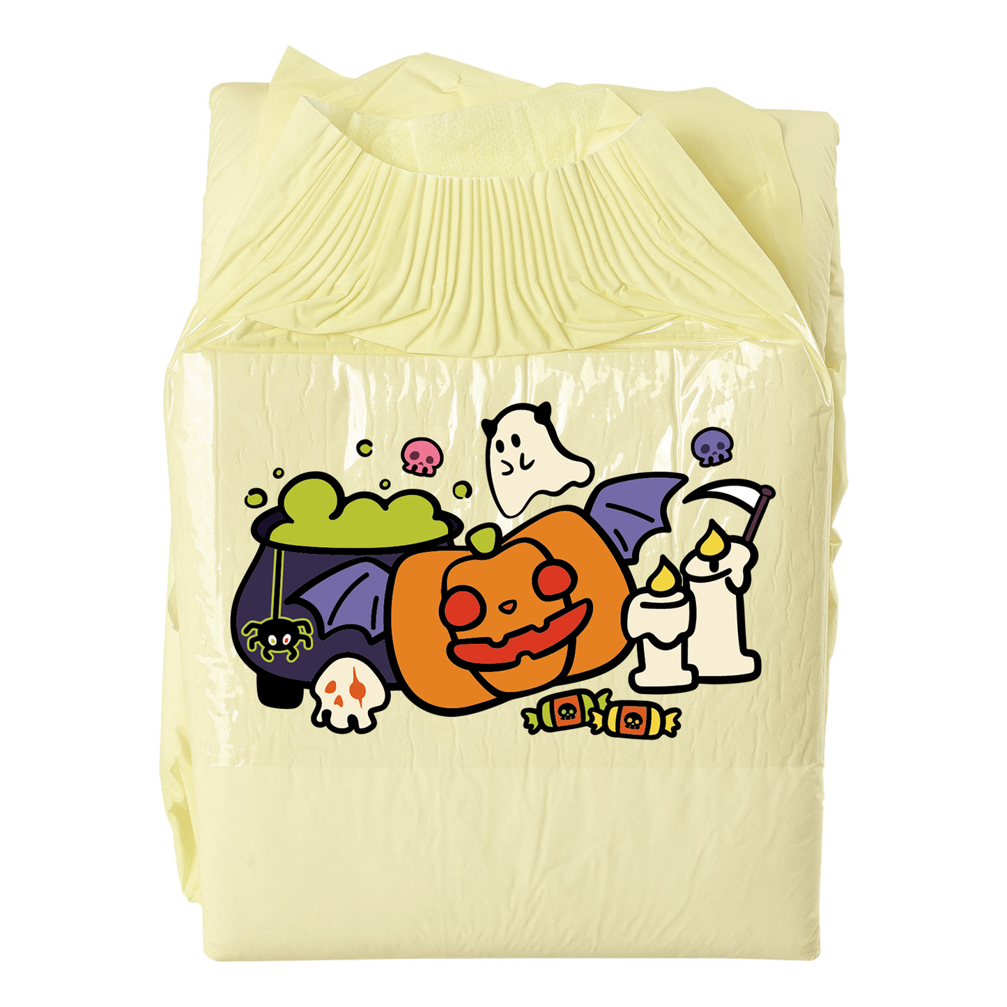 Halloween Pumpkin-Adult Diaper-3pcs