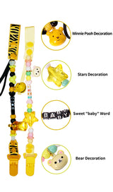 Adult Pacifier Clip - YELLOW