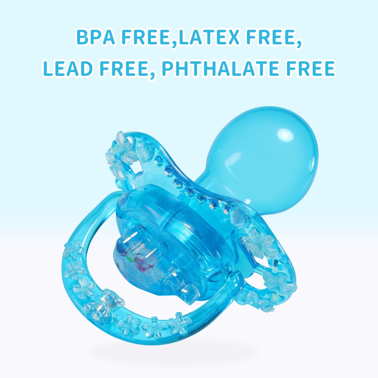 Crystal Pacifier - Blue Whale