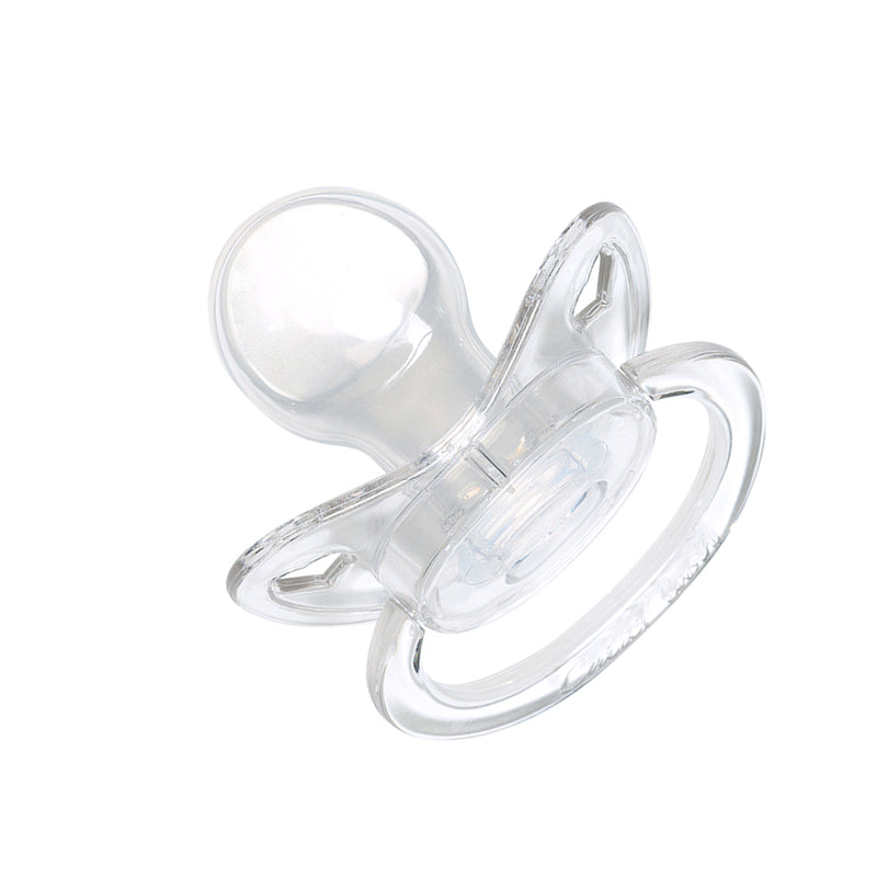 1pc Adult Pacifier Crystal White + 1 Extra Clear Nipple