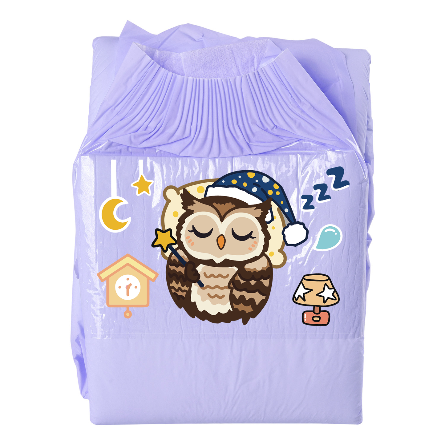 Sleeping Owl-Adult Diaper-3pcs