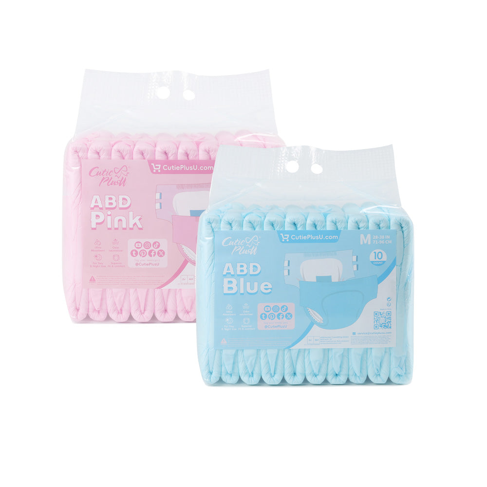 Adult Diaper-ABD Blue+Pink